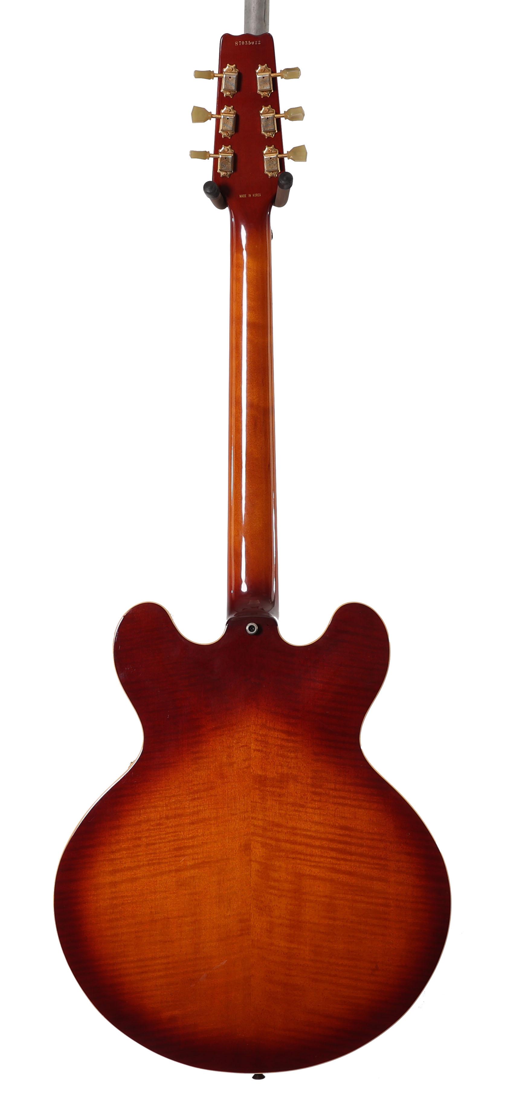 Second Hand Vantage 635TG Semi-Acoustic Guitar in Antique Violin